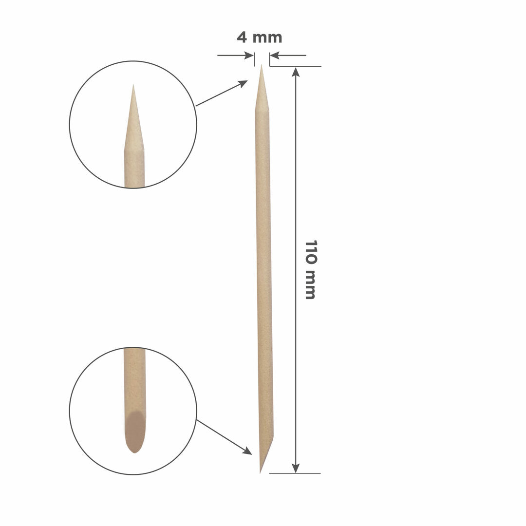 Houten Manicure Stokjes 110mm/100pcs