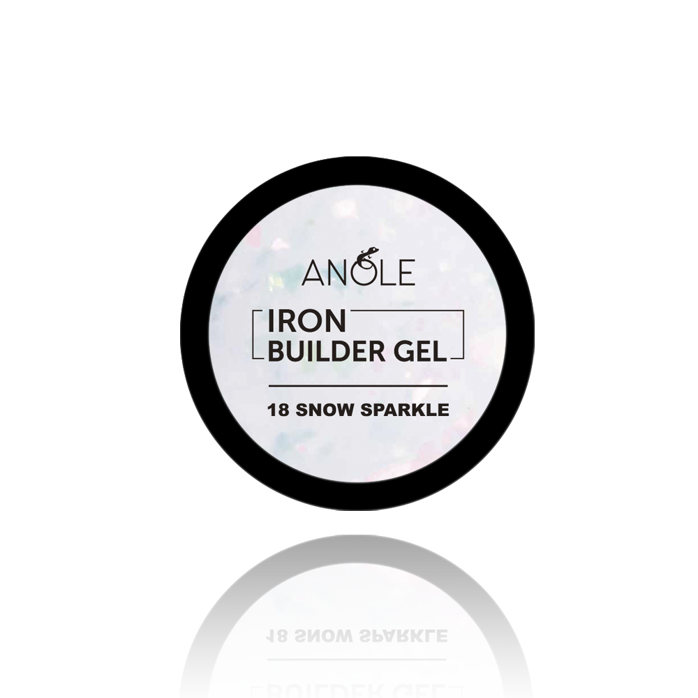 Iron Builder Gel 18 Snow Sparkle | ANOLE
