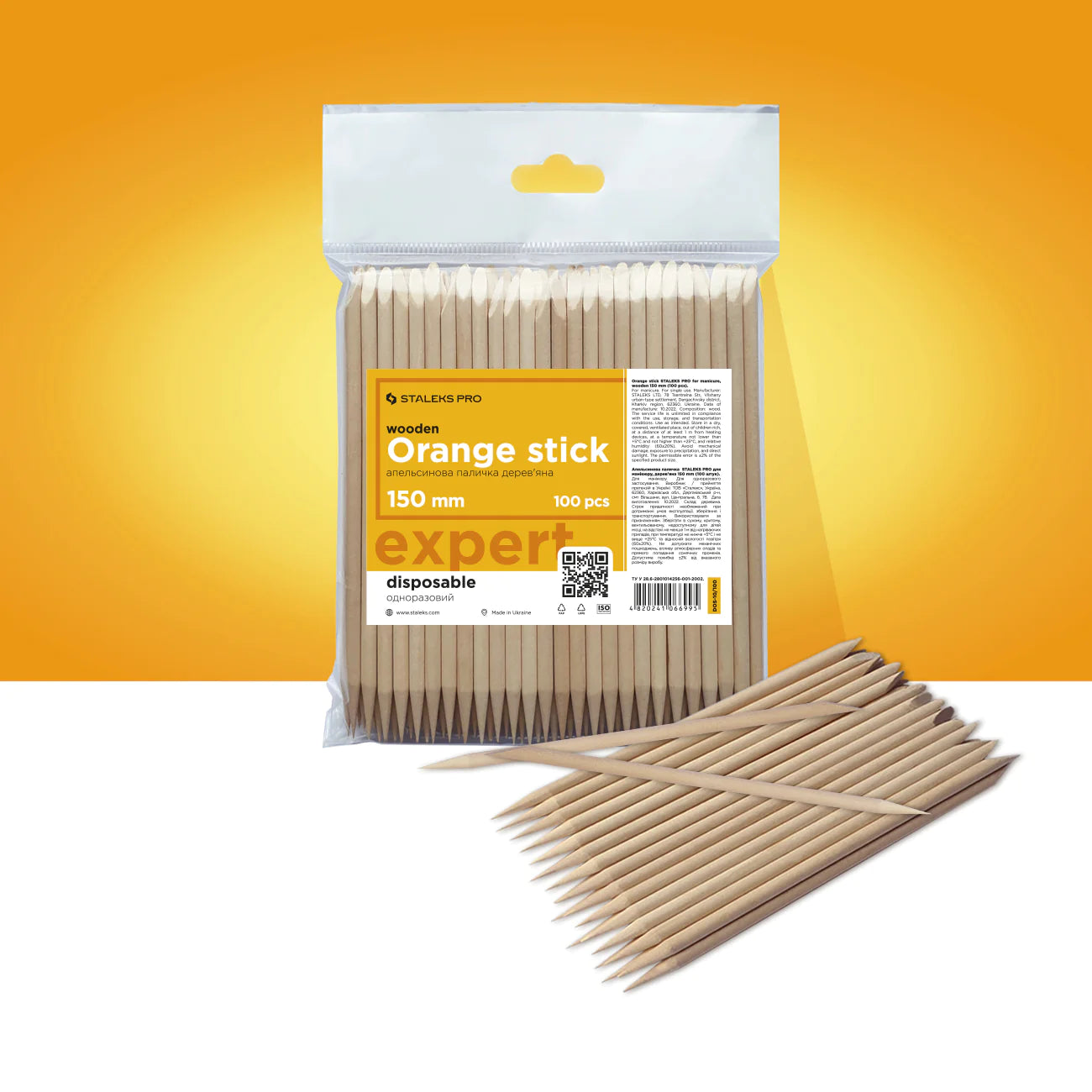 Houten Manicure Stokjes 150mm/100pcs