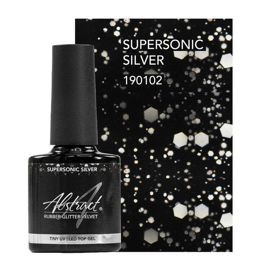 Tiny Glitter Velvet Supersonic Silver