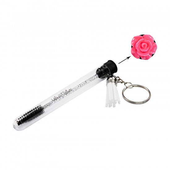 Lash Brush Keychain PRECIOUS ROSE FUCHSIA