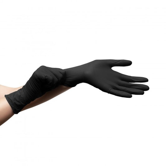 Nitril Handschoenen Ebony LARGE Zwart