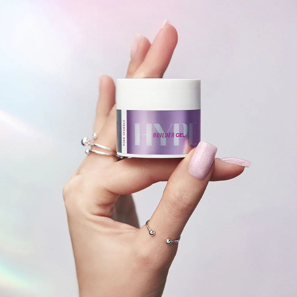 HYPE Builder gel pink sparkle